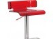 ACME Rania Adjustable Stool (1Pc) in Red & Chrome YF