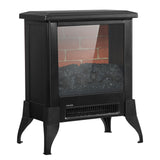 ZOKOP 14inch 1400w Freestanding Fireplace, Fake Wood, Single Color