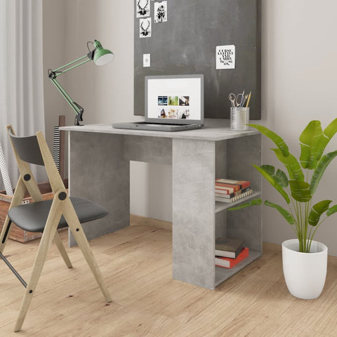 Desk Concrete Gray 43.3"x23.6"x28.7" Chipboard