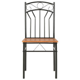 Dining Chairs 4 pcs Brown MDF