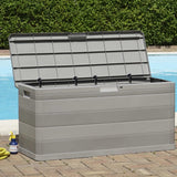 Garden Storage Box Gray 46.1"x17.7"x22"