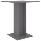 Bistro Table Gray 23.6"x23.6"x29.5" Chipboard