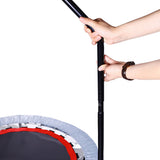 40" Fitness Handrail Trampoline Adults Kid Jumping Exercise Aerobic Bouncer