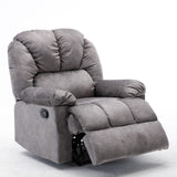 Manual Recliner Chair Comfortable Velvet Fabric