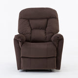 Manual Recliner Chair Overstuffed Comfortable Fabric