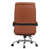 High quality black Faux leather office chair With Footrest Receliner Swivel