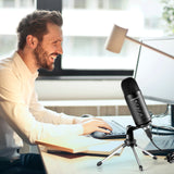 USB Recording Microphone for Computer Podcast: PC Mic Studio Cardioid Kit with Tripod Stand, Great for Gaming, Podcasting, Streaming, YouTube, Voice Over, Skype