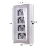 Jewelry Organizer Wall/Door Mounted Lockable Jewelry Cabinet with Mirror