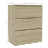 Sideboard Sonoma Oak 23.6"x13.8"x29.9" Chipboard