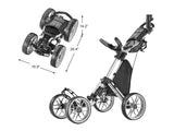 CaddyTek 4 Wheel Golf Push Cart