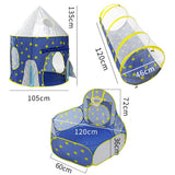 3 in 1 Rocket Ship Game Tent