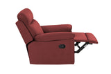 RELAX LOUNGE MANUAL RECLINER RED FABRIC