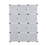 12 Cube Organizer Stackable Plastic Cube Storage Shelves