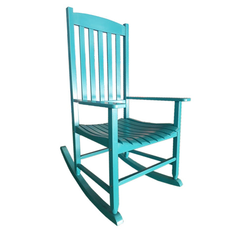 Outdoor Wood Porch Rocking Chair; White Color; Weather Resistant Finish