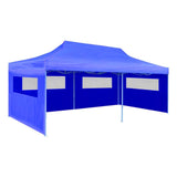 Blue Foldable Pop-up Party Tent 9'10" x 19'8"