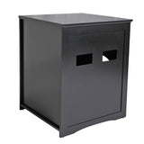 Compartment cat litter-black