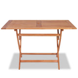 Folding Garden Table 47.2"x27.6"x29.5" Solid Teak Wood