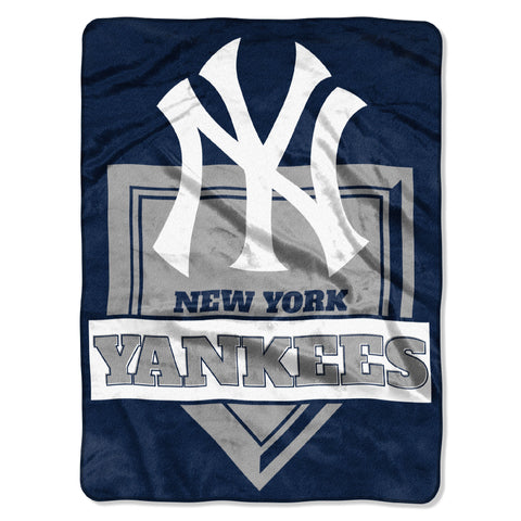 Yankees OFFICIAL Major League Baseball, "Home Plate" 60"x 80" Raschel Throw by The Northwest Company