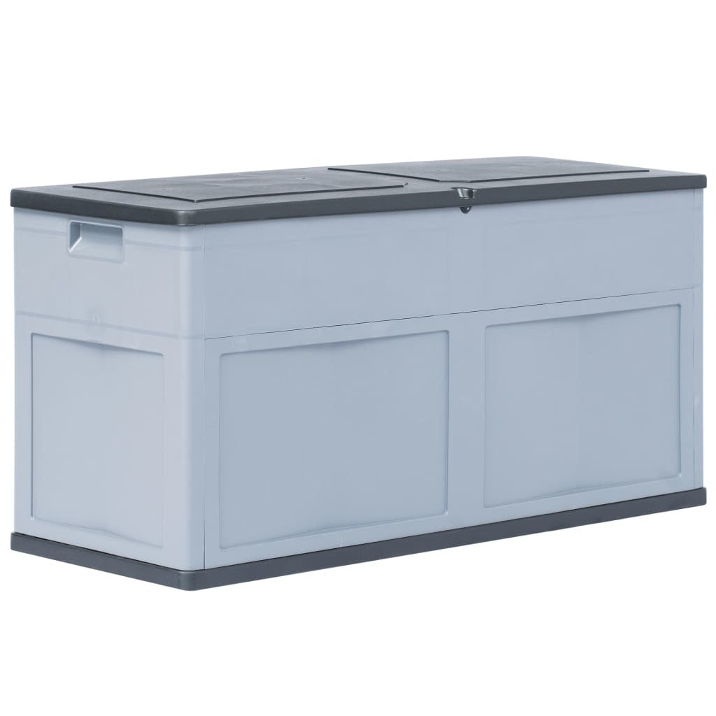 Garden Storage Box 84.5 gal Gray Black