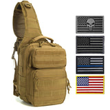 Tactical Sling Bag Pack Military Rover Shoulder Sling Backpack Molle Range Bag EDC Small Day Pack with Padding Pocket DYT-001