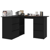 Corner Desk Black 57.1"x39.4"x29.9" Chipboard