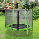 60" Round Outdoor Trampoline with Enclosure Netting RT