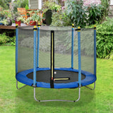 60" Round Outdoor Trampoline with Enclosure Netting RT