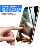 magnetic adsorption protective case front and rear tempered glass full-screen coverage single-piece clamshell protective case  for  iPhone 11 Pro Max  [supports wireless charging]