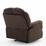 Manual Recliner Chair Comfortable Velvet Fabric