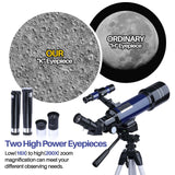 Astronomical Telescope; 70/400mm Refractor Telescope for Adults Kids Beginners