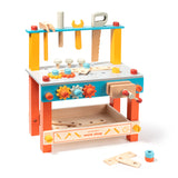 ROBUD Wooden Workbench Set for Kids Toddlers, Pretend Play Construction