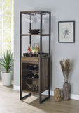 ACME Narik Wine Rack, Weathered Oak YF