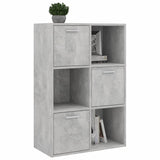 Storage Cabinet Concrete Gray 23.6"x11.6"x35.4" Chipboard