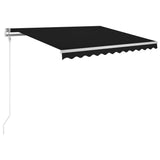 Automatic Retractable Awning 118.1"x98.4" Anthracite