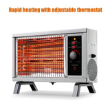 RH-02 ETL Portable Radiant Heater Indoor Space Heater Rapid Heating with Adjustable Thermostat