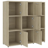 Book Cabinet Sonoma Oak 35.4"x11.8"x35.4" Chipboard