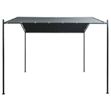 Gazebo Pavilion Tent Canopy 9.8ft x9.8ft Steel Anthracite