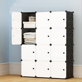 12 Cube Organizer Stackable Plastic Cube Storage Shelves