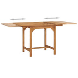 Extending Garden Table (43.3"-63")x31.5"x29.5" Solid Teak Wood