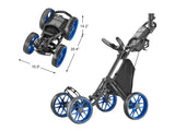 CaddyTek 4 Wheel Golf Push Cart