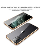 magnetic adsorption protective case front and rear tempered glass full-screen coverage single-piece clamshell protective case  for  iPhone 11 Pro Max  [supports wireless charging]