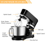 ZOKOP ZK-1503 Chef Machine 5.5L 660W Mixing Pot With Handle Black  YJ