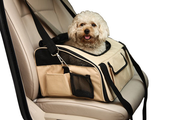 Ultra-Lock' Collapsible Safety Travel Wire Folding Pet Car Seat Carrier