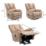 Power Lift Recliner Chair Comfortable Fabric Power Reclining Chair for Elderly Adjustable Modern Sofa Chair for Living Room&Bedroom--Support Pickup