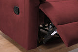 RELAX LOUNGE MANUAL RECLINER RED FABRIC