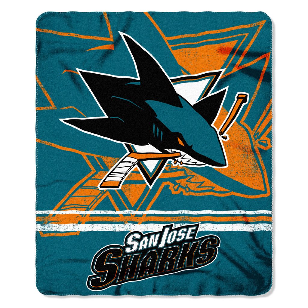 Sharks OFFICIAL National Hockey League, "Fade Away" 50"x 60" Fleece Throw by The Northwest Company