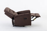 Manual Recliner Chair Overstuffed Comfortable Fabric