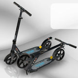 Folding Kick Scooter Outdoor Adult Ride Portable Lightweight Adjustable 2 Wheels