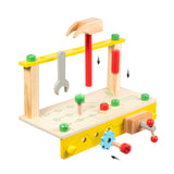 ROBUD Wooden Tool Workbench Toy for Kids & Toddlers, with Wood Tool Set