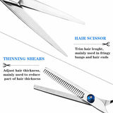 Hair Cutting Scissors for Women,Hair Cutting Scissors Set,Hairdressing Scissors Kit,Professional Hair Cutting Shears for Women Men Barber Salon Home Use